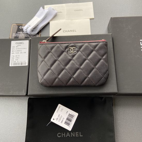 Chanel Grained Calfskin Wallet A82365