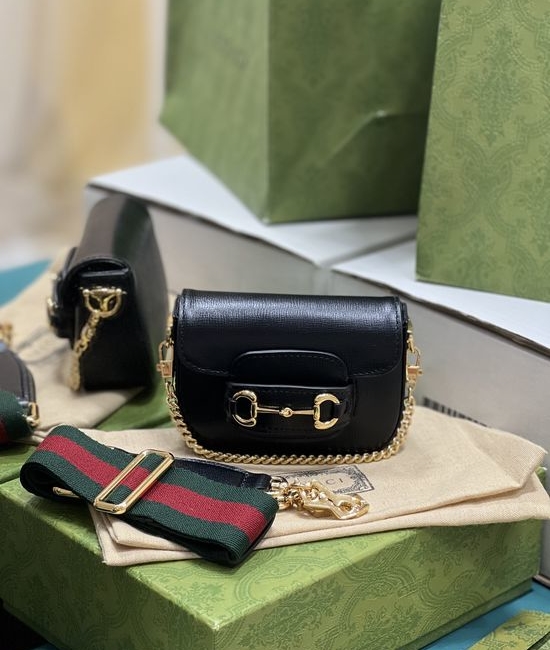 Gucci Horsebit 1955 Canvas Shoulder Wallet 699760