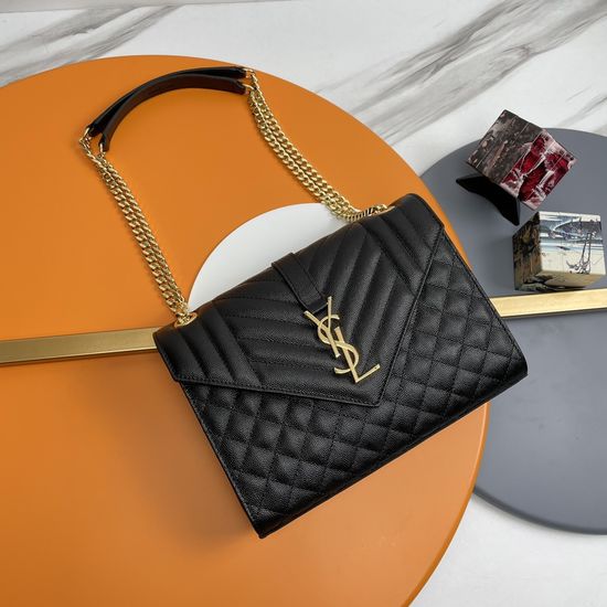 Yves Saint Laurent Envelope Bag Grain Leather 487206.ZX