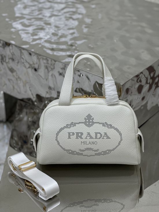 Prada Carved Logo Leather Bag 1BH078