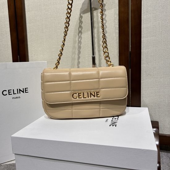 Celine Matelasse Quilted Lambskin Chain Shoulder Bag 111273