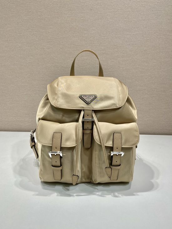 Prada Classic Backpack Nylon And Leather Bag 1BZ677