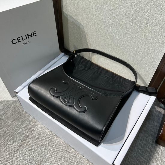 Celine Leather Elegant Underarm Shoulder Bag 16189