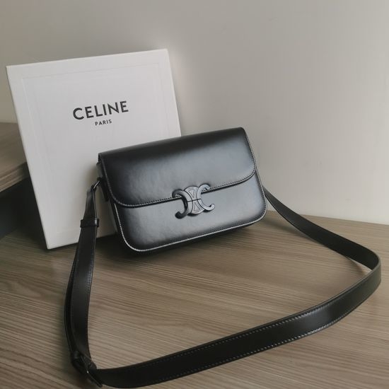 Celine Triomphe Classic Leather Shoulder Bag 187363