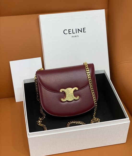 Celine TEEN BESACE TRIOMPHE Leather Handbag 110973