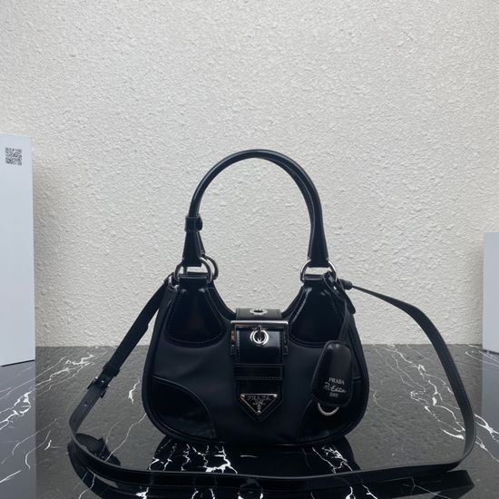 Prada Moon Handbag Imported Nylon Leather 1BA381