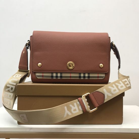 Burberry Vintage Check Grain Leather Crossbody Bag 80211101