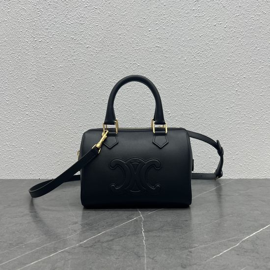 Celine Triomphe Boston Small Textured Bag 197582