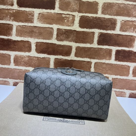 Gucci Clutch Bag Classic Gray Pattern 572767