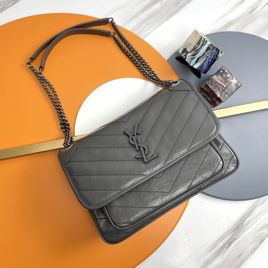 Yves Saint Laurent Niki Classic Leather Crossbody Satchel 13484