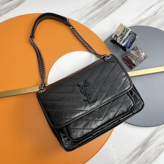 Yves Saint Laurent Niki Textured Leather Handbag 498894Zx