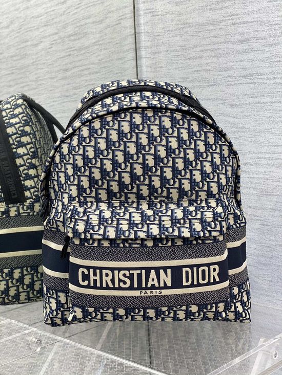 Christian Dior Oblique Canvas Backpack 096