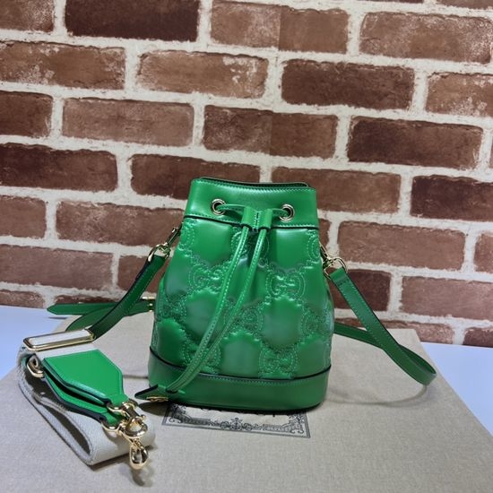 Gucci Embroidered G Leather Shoulder Bag 728231