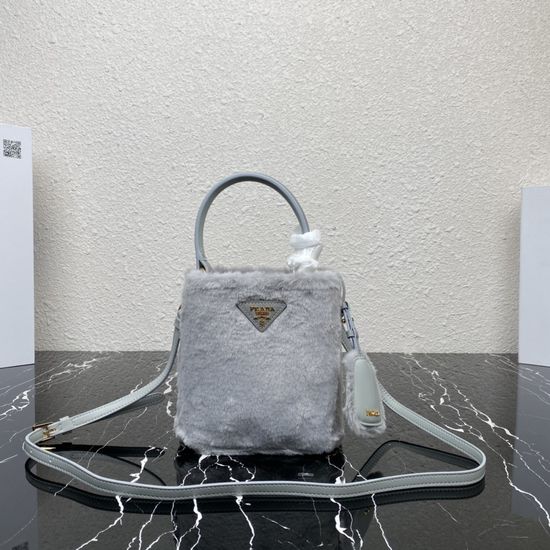 Prada Panier Wool Bucket Bag 1BA373
