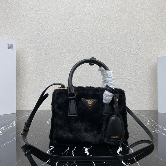 Prada Galleria Mini Bag with Wool Pendant 1BA906