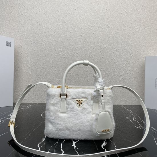 Prada Galleria Mini Bag with Wool Pendant 1BA906