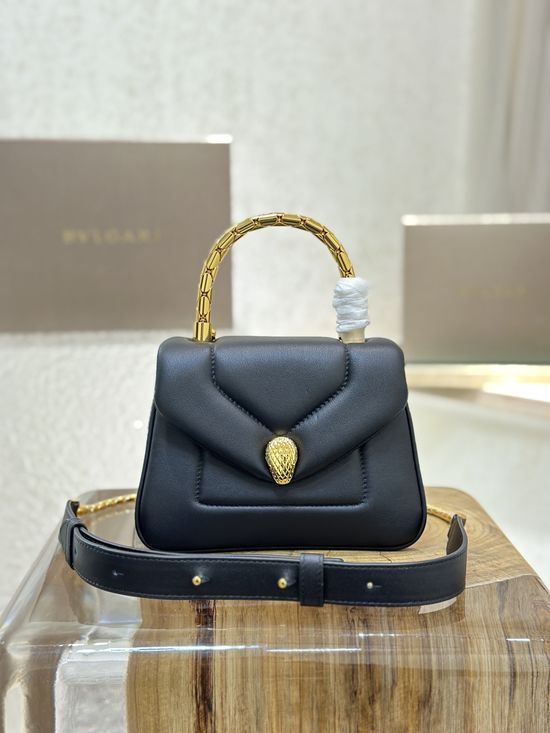 BVLGARI SERPENTI REVERSE Quilted Leather Handbag 292128