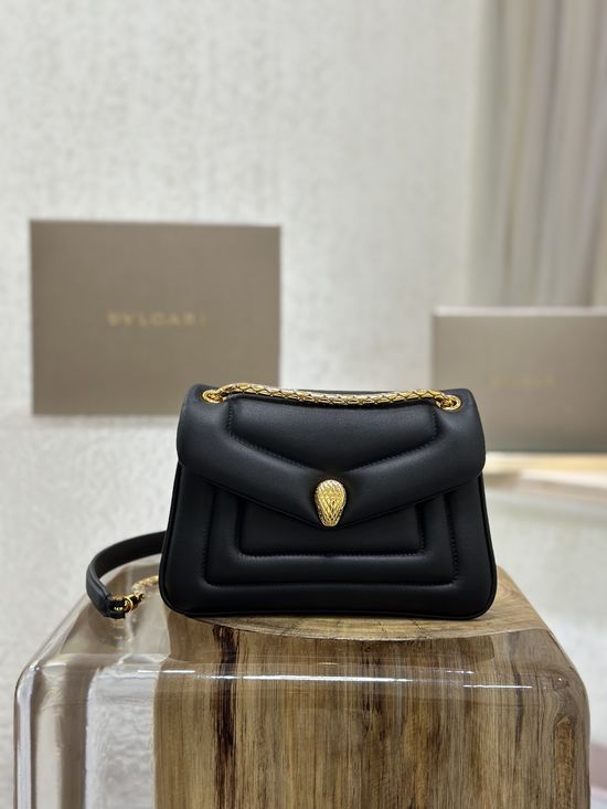 Bvlgari SERPENTI REVERSE Quilted Shoulder Bag 292123