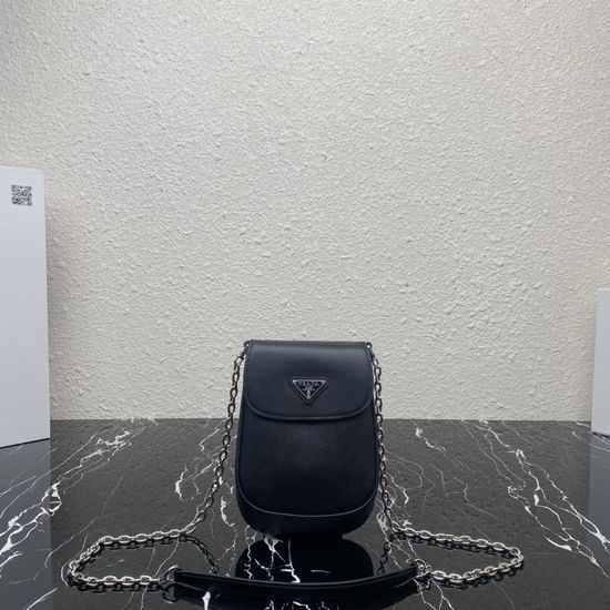 Prada Glossy Leather Phone Bag 1BH185