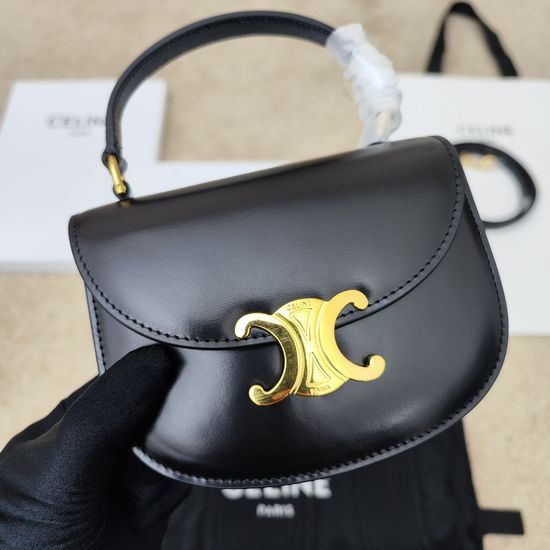 Celine Mini Besace Triomphe Saddle Bag 110412