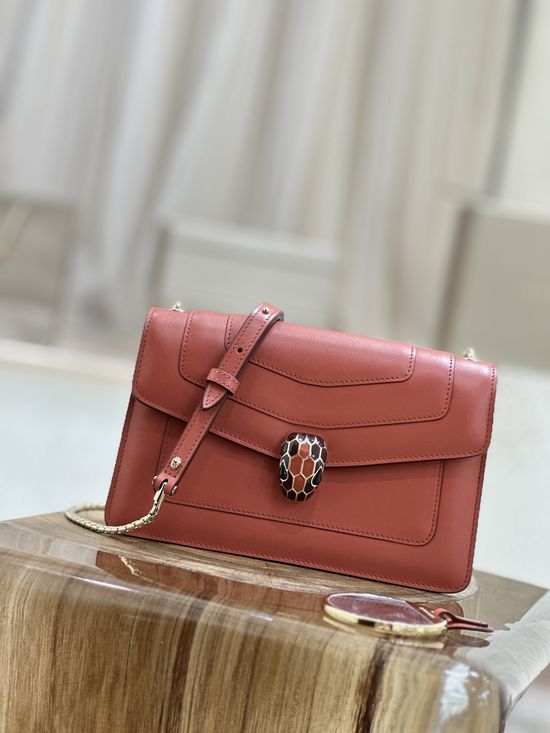 Bvlgari Serpenti Forever Enamel Clasp Crossbody Bag 38102