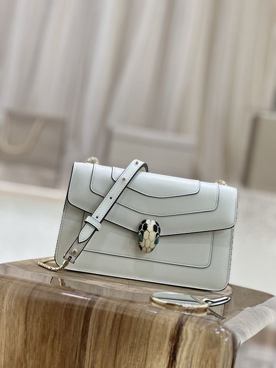 Bvlgari Serpenti Forever Classic White Crossbody 38102