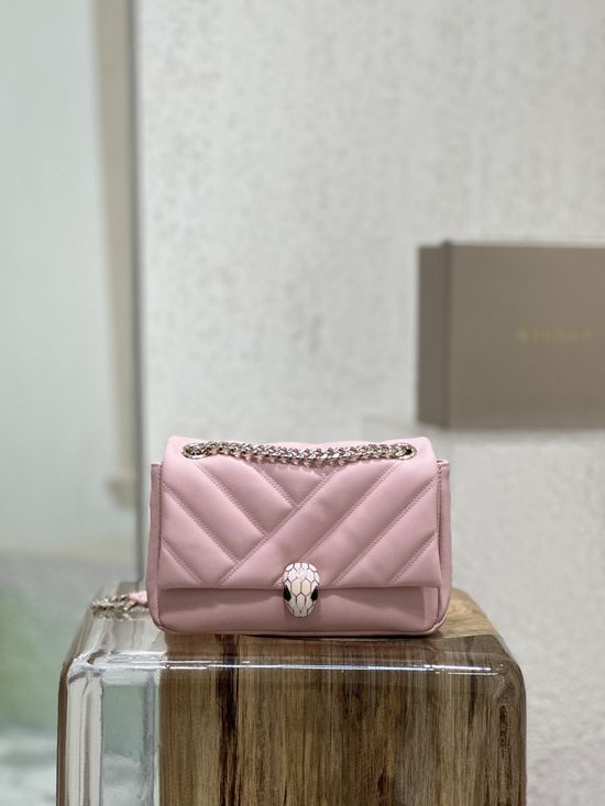 Bvlgari Geometric Leather Crossbody Bag 287993