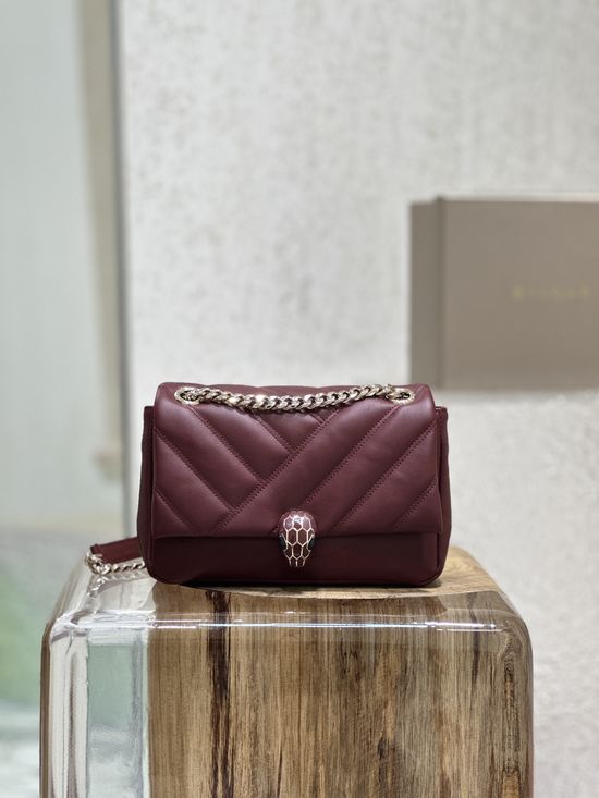 Bvlgari Geometric Leather Crossbody Bag 287993