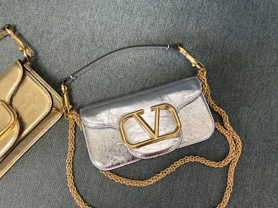 Valentino Garavani MINILOC Calfskin Handbag with VLogo 1133S