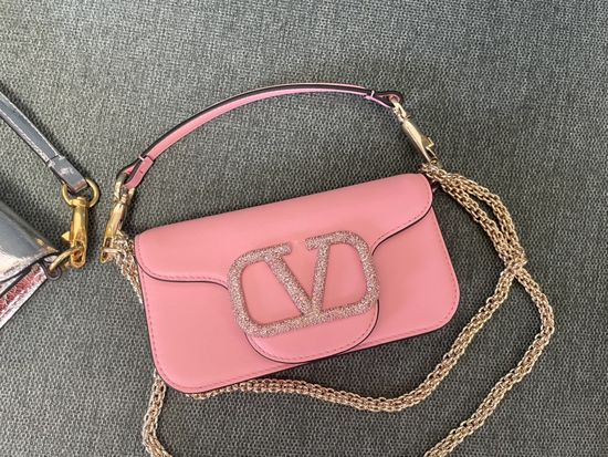 VALENTINO GARAVANI MINILOC Crystal Leather Bag 1133S