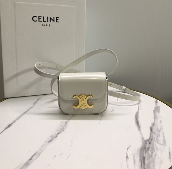 Celine Mini Earphone Bag Chalk White 101512