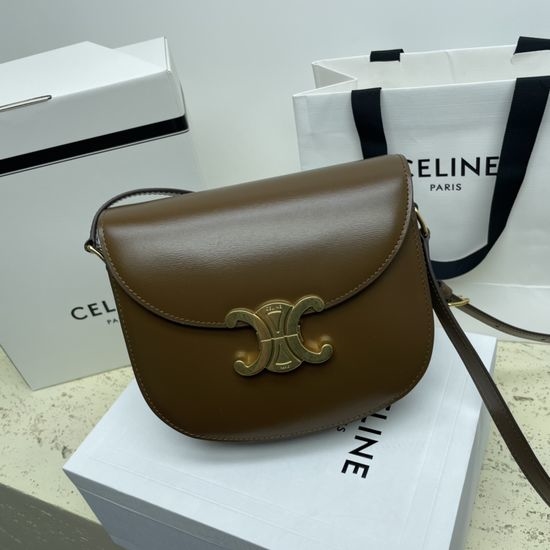 Celine TEEN BESACE TRIOMPHE Shiny Calfskin Handbag 110413