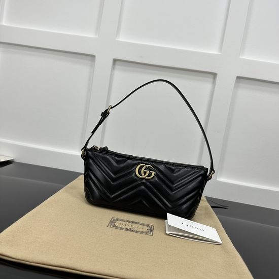 Gucci Large Bag Black Leather 739166