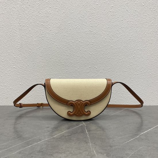 Celine Basace Triomphe Half-moon Bag 111233