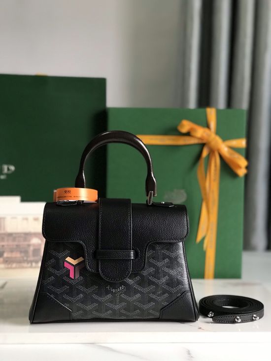 Goyard Sagon Mini Soft Bag in Jet-black 020164