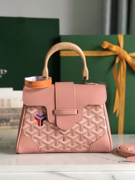 Goyard Saigon Mini Leather Top Handle Bag 020164