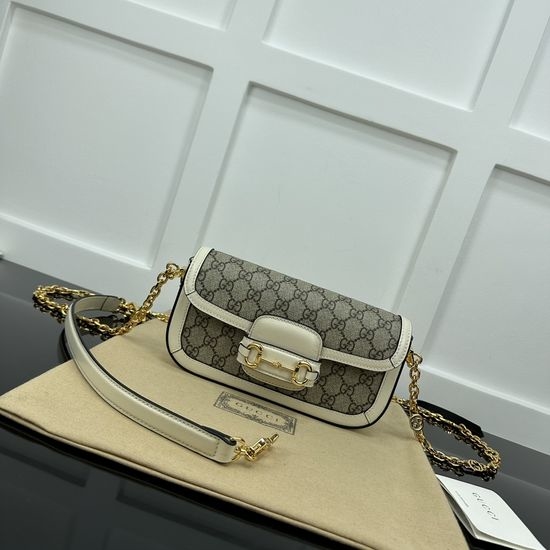 Gucci Horsebit 1955 GG Supreme Shoulder Bag 735178
