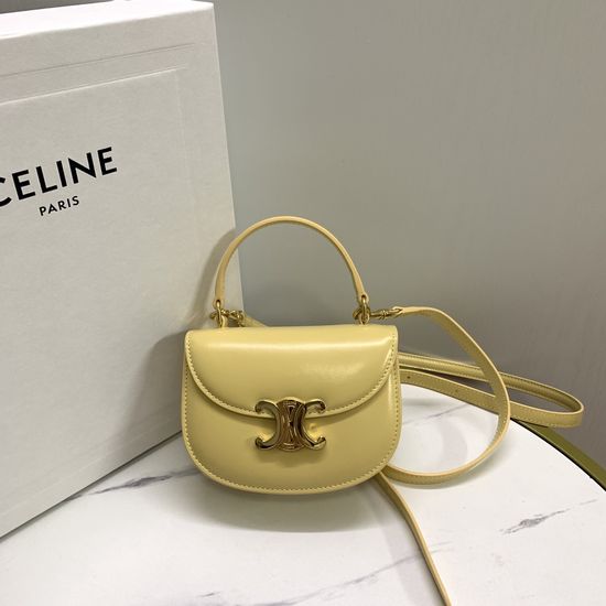 Celine Besace Mini Saddle Leather Crossbody Bag 10L063