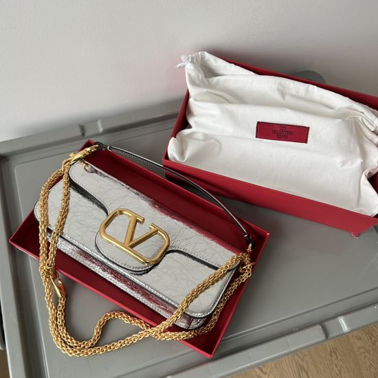 Valentino VLogo Calfskin Handbag with Chain 1133
