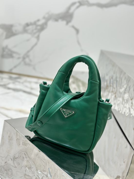 Prada Mini Lambskin Basket Bag 1BA359