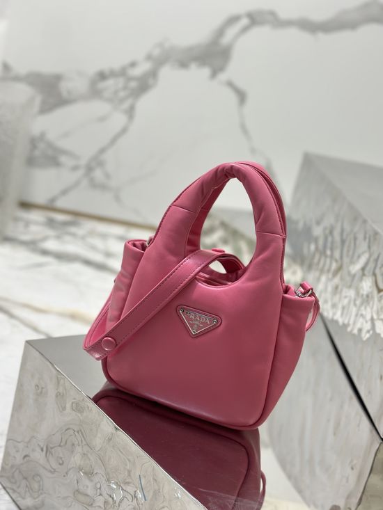 Prada Mini Lambskin Basket Bag 1BA359