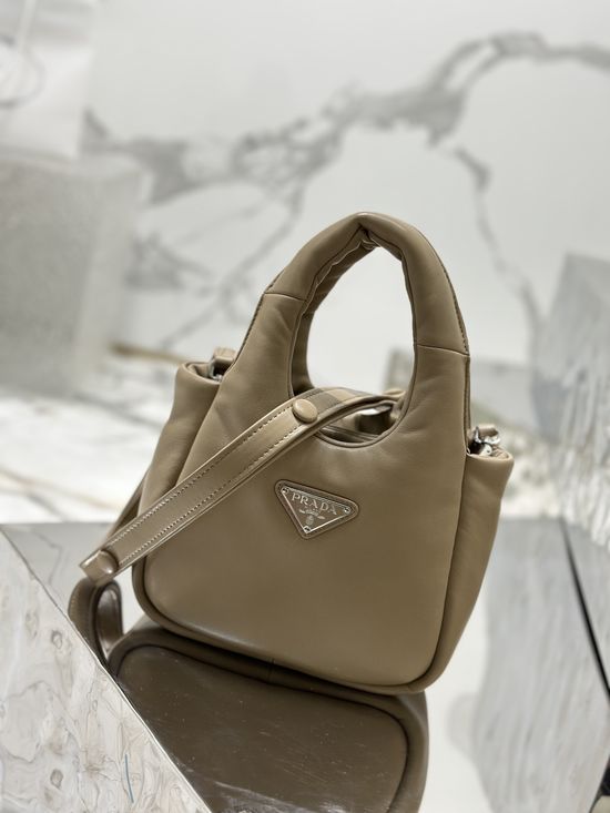 Prada Mini Lambskin Basket Bag 1BA359