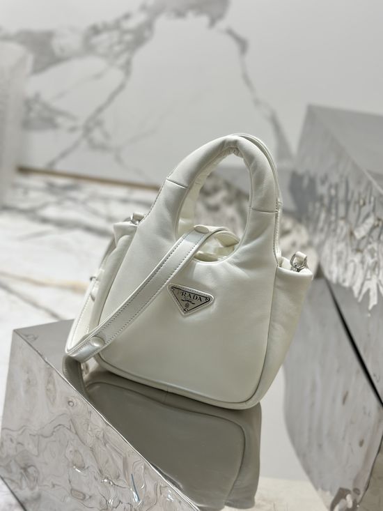 Prada Mini Lambskin Basket Bag 1BA359