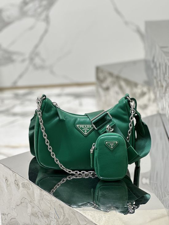 Prada Lambskin Shoulder Bag 1BH204
