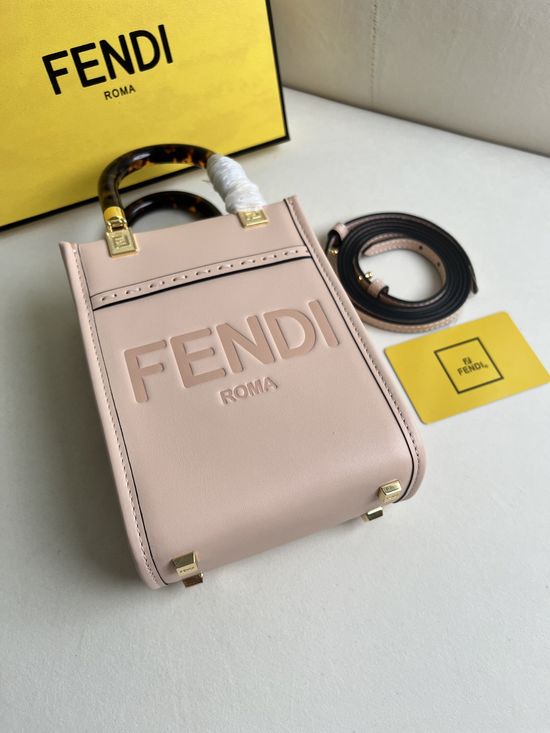 Fendi Sunshine Mini Leather Tote Bag 208