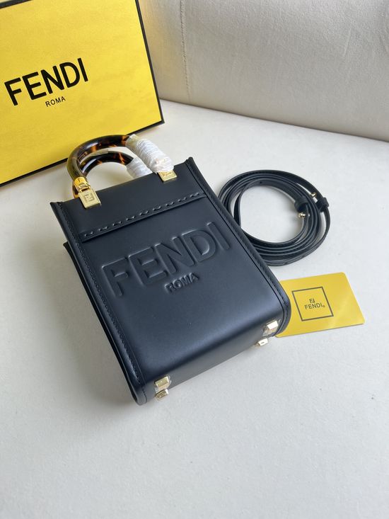 Fendi Sunshine Mini Leather Tote Bag 208