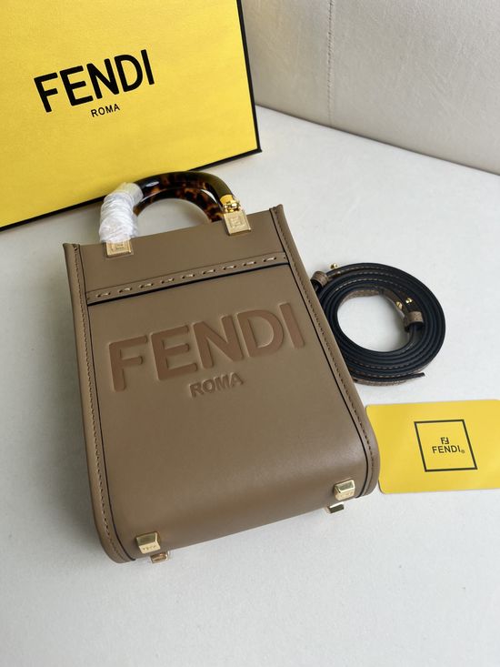 Fendi Sunshine Mini Leather Tote Bag 208