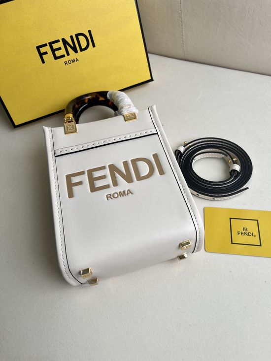 Fendi Sunshine Mini Leather Tote Bag 208