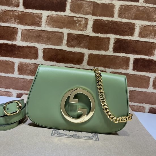Gucci Luxury Leather Tote Bag 699268 Light Green