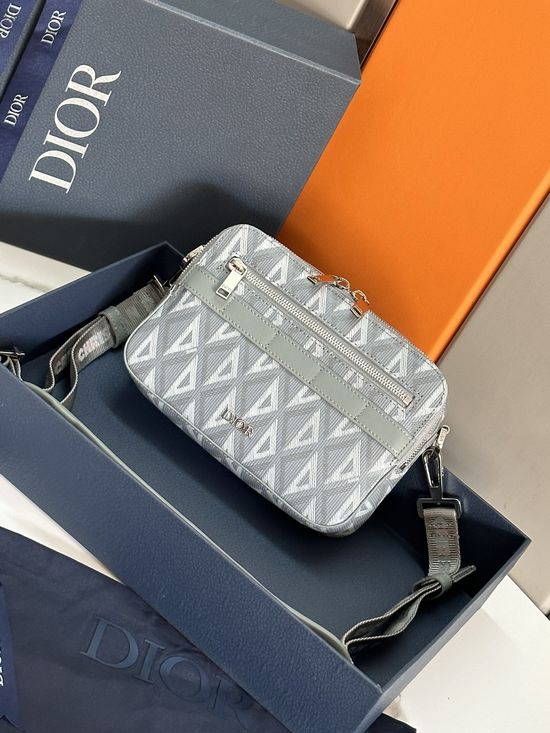 Christian Dior Safari CD Diamond Canvas Messenger Bag 93307